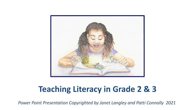 Introduction to Teaching Literacy for Second and Third Grade