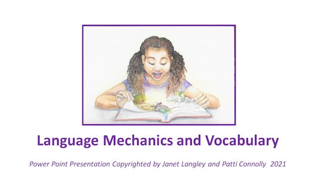 Language Mechanics and Vocabulary