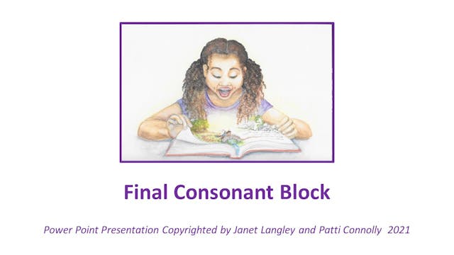 Final Consonant Block