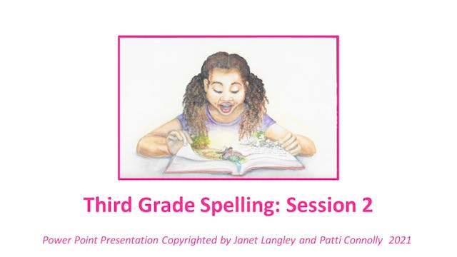 Spelling Session 2 Grade 3