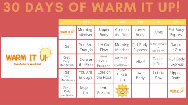 Warm It Up - The Actor's Workout