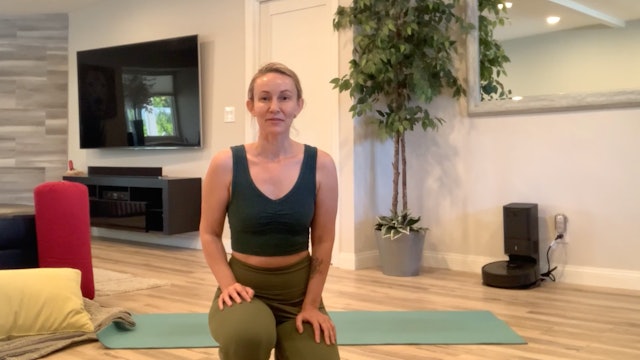 Restorative Yoga: Grounding Down with Dana Heller (25 mins)
