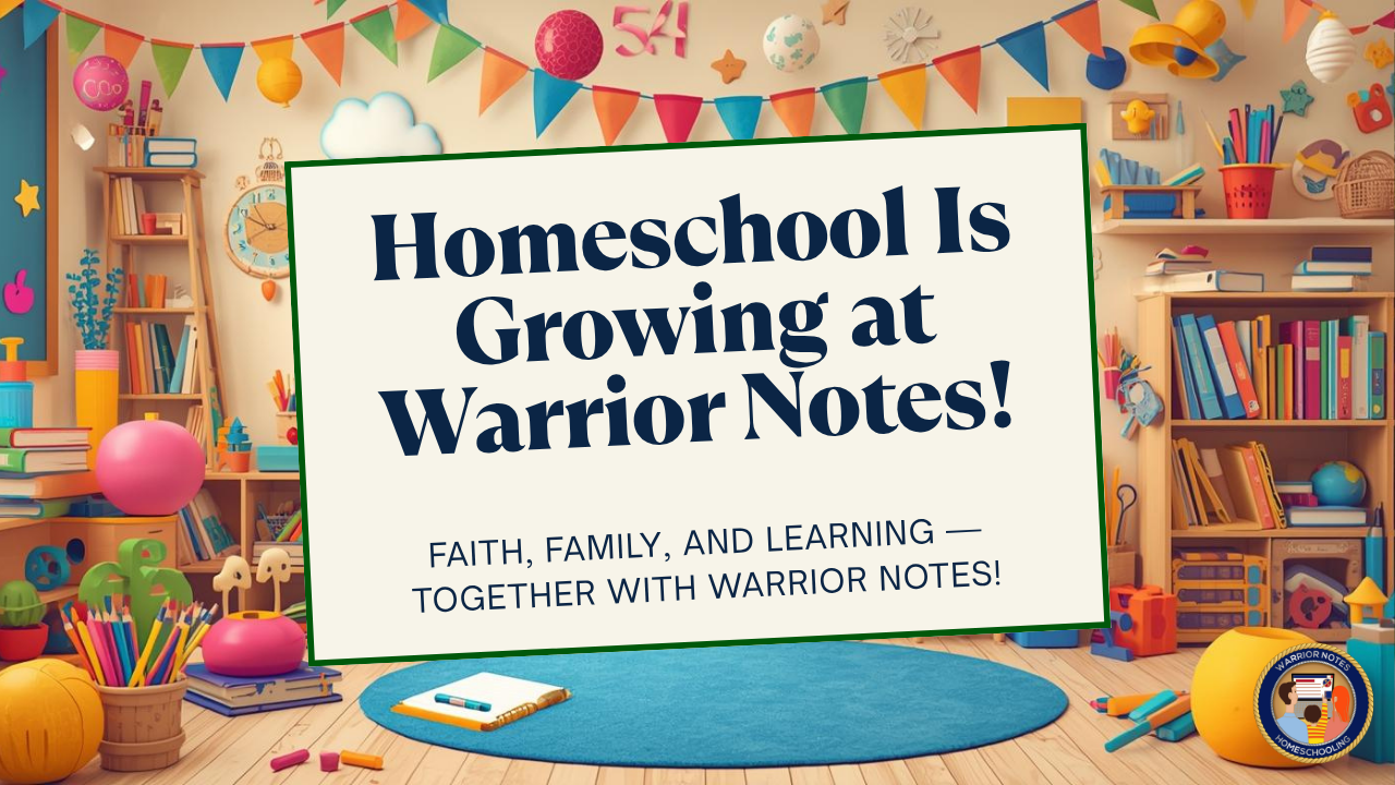 Homeschool Is Growing at Warrior Notes!