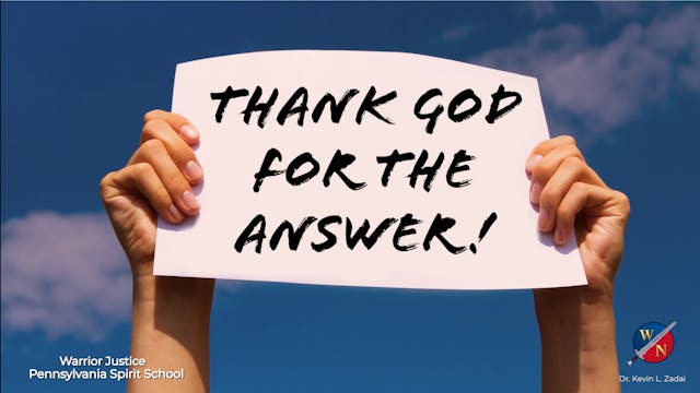 Thank God For The Answer - Kevin Zada...