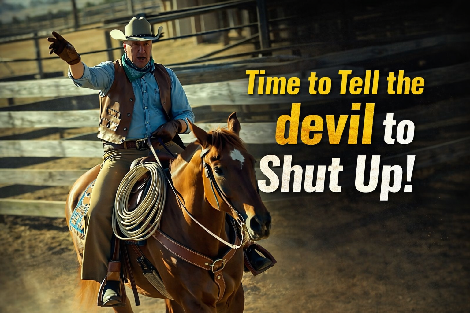 Time to Tell the devil to Shut Up!