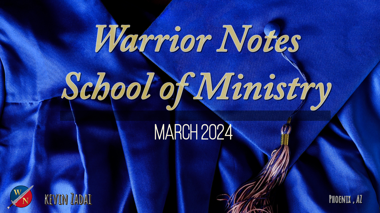 Warrior Notes School of Ministry | Spring 2024 Graduation 