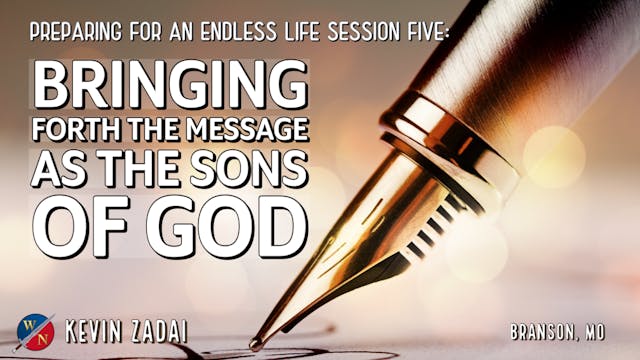 Bringing Forth the Message as the Son...