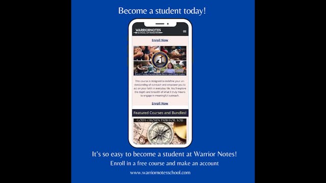 Become a student today! 