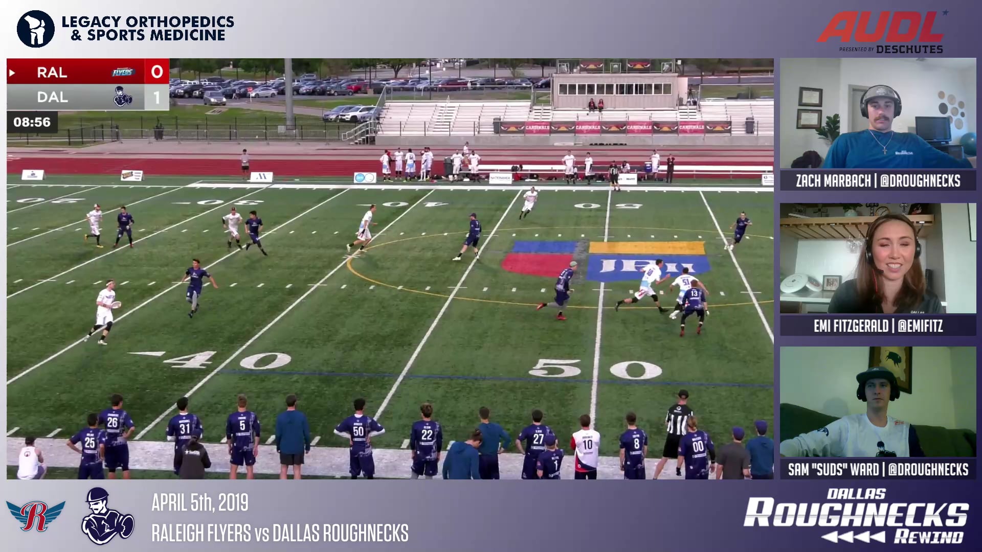 Roughneck Rewind 04: 2019 AUDL Season Opener vs Raleigh Flyers