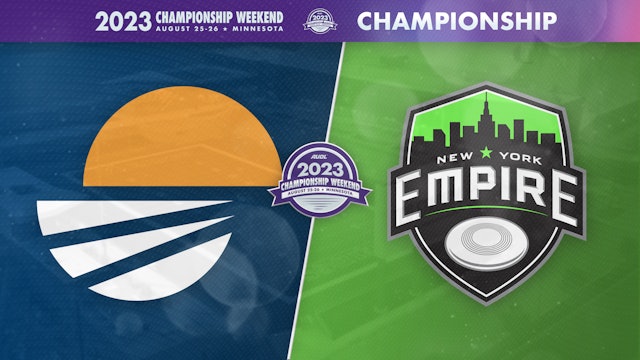Salt Lake Shred vs. New York Empire (8/25/2023) - Championship Final
