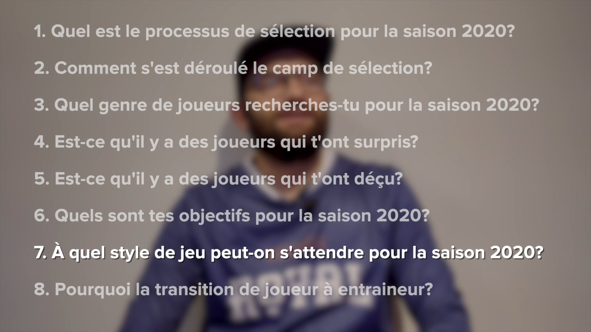 Retour sur le camp de sélection 2020 avec Stève Bonneau