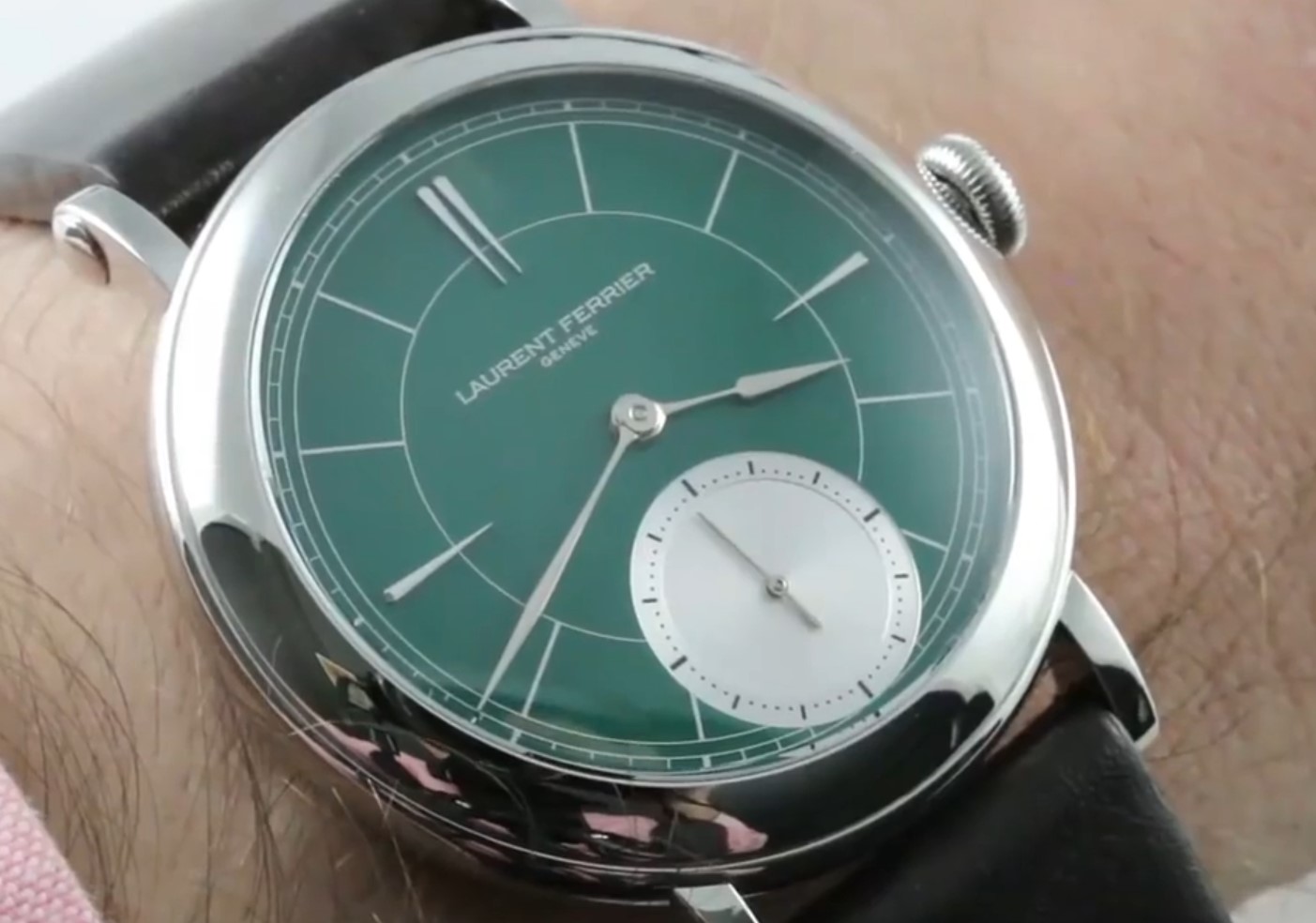 Laurent Ferrier Galet British Racing Green Montre Ecole Lcf024.Ac.Brg.1