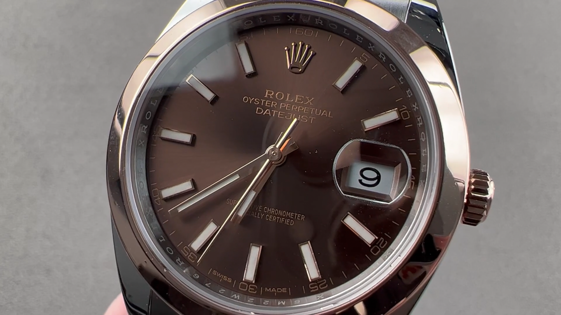 Rolex Datejust 41 Chocolate Dial Rose Gold Two-Tone 126301