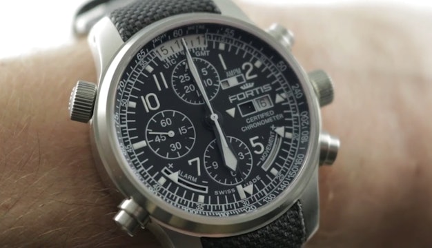 Fortis F 43 Flieger Chronograph Alarm GMT 703.10.200 Review