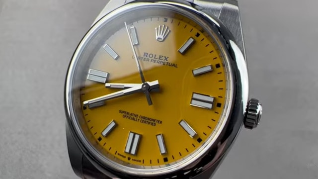 Rolex Oyster Perpetual 41 "Yellow" Oyster Bracelet 124300