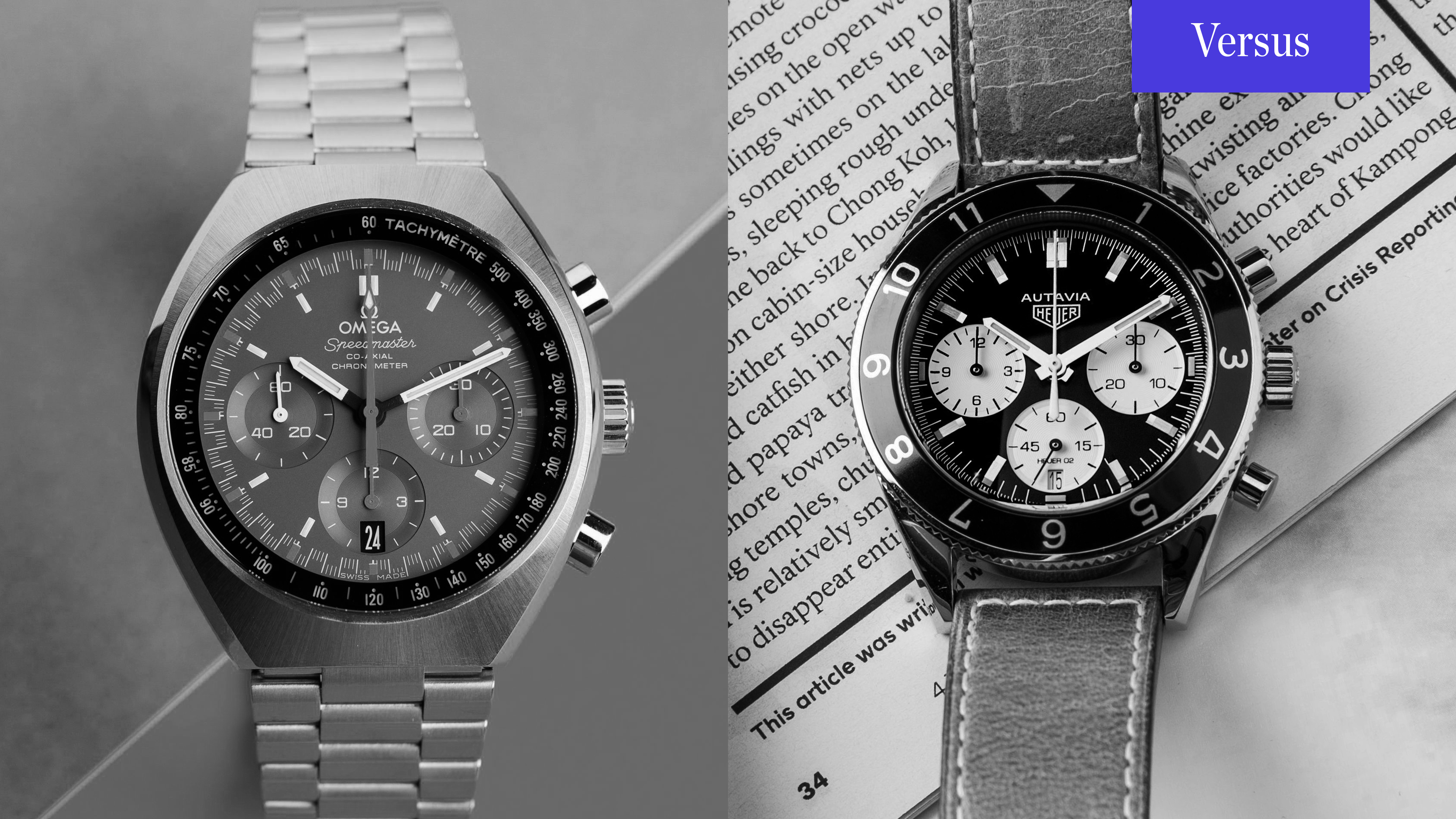 Omega Speedmaster Mark II Racing vs. TAG Heuer Autavia Jack Heuer