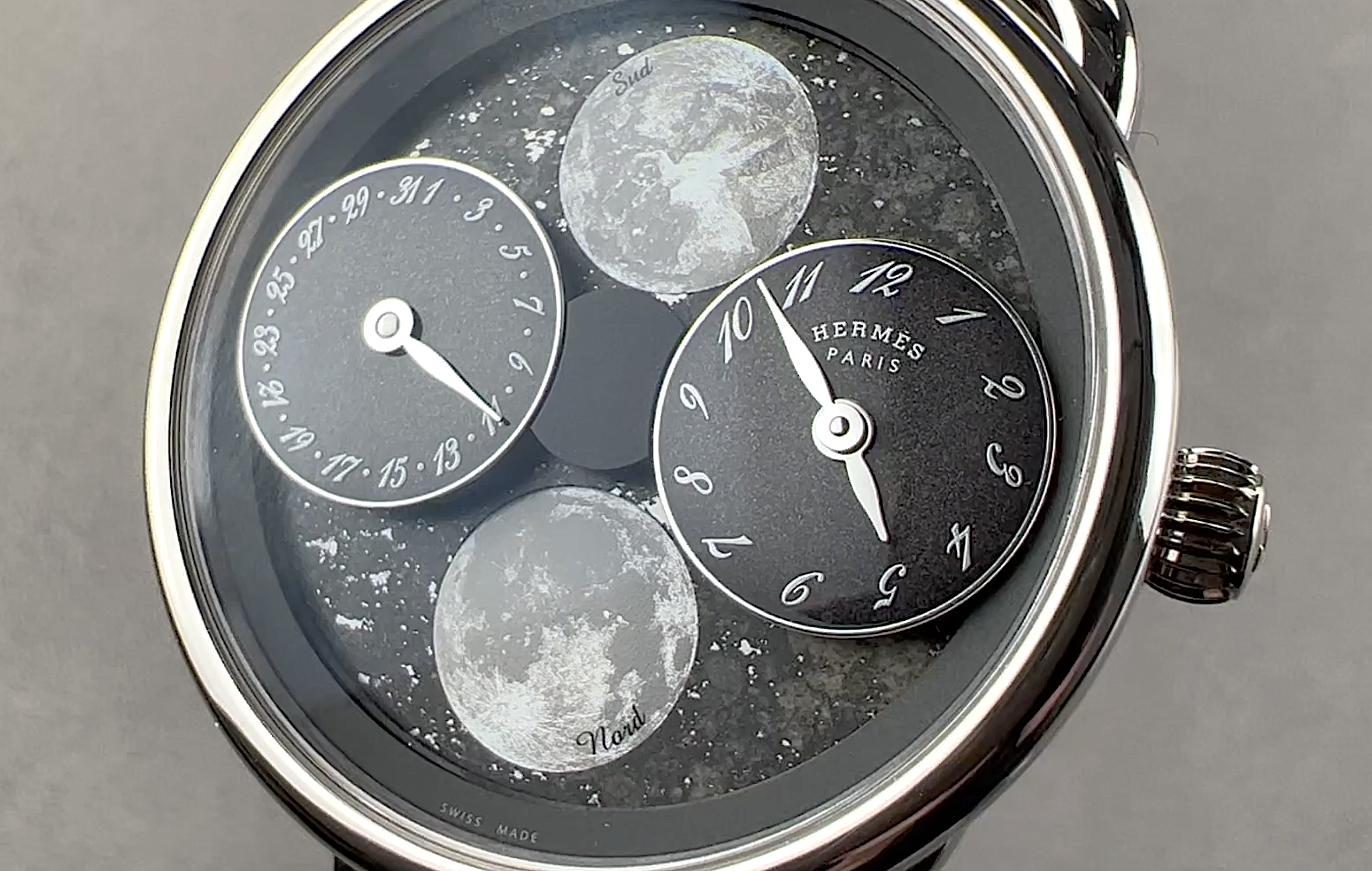 Hermes Arceau L'heure De La Lune Meteorite Edition