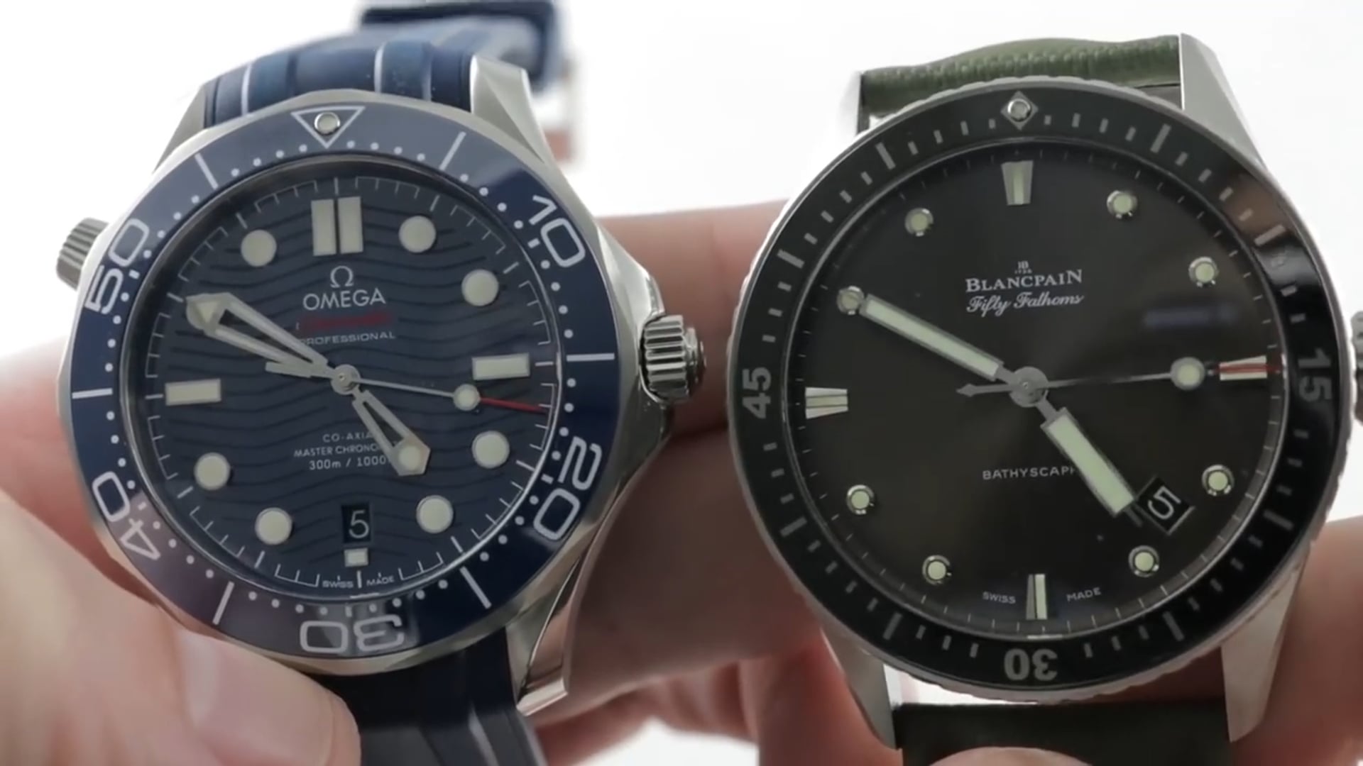 Omega Seamaster Diver 300M vs Blancpain Fifty Fathoms Bathyscaphe