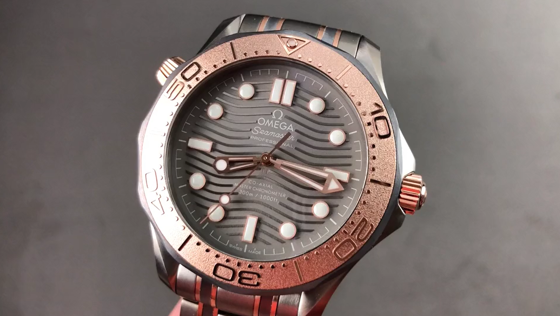 Omega Seamaster Diver 300M Ti Tantalum RG Dive Watch 210.60.42.20.99.001 Review