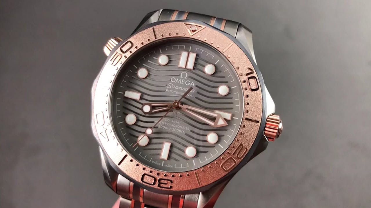 Omega Seamaster Diver 300M Ti Tantalum RG Dive Watch 210.60.42.20