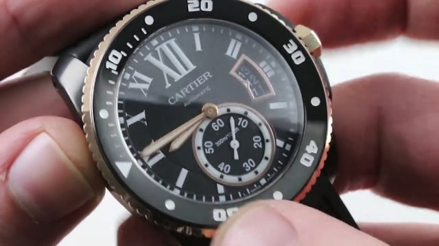 Cartier Calibre De Cartier Diver Black Gold 42mm (W7100052) Review