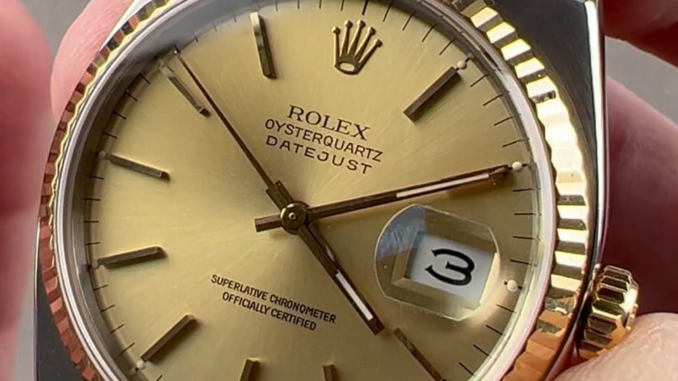 Rolex Datejust Oysterquartz SS/YG Quartz 36mm 17013