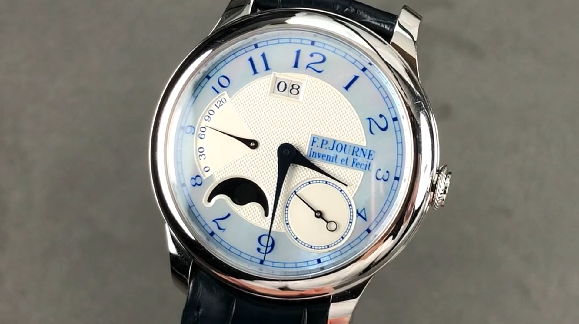 F.P. Journe Platinum Octa Automatique Lune Blue Mother Of Pearl Dial Review