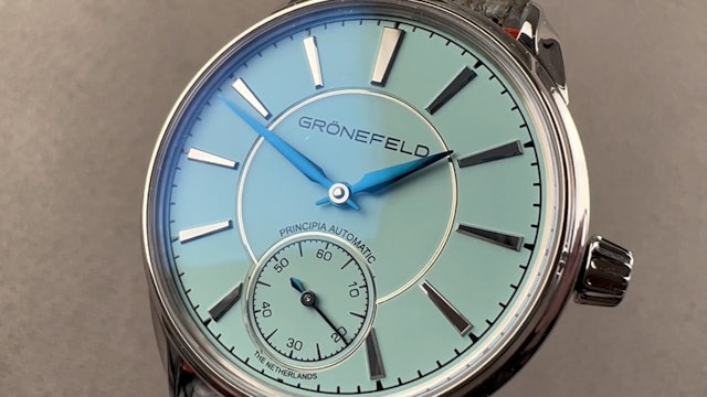 Grönefeld 1941 Principia Turquoise Blue Dial