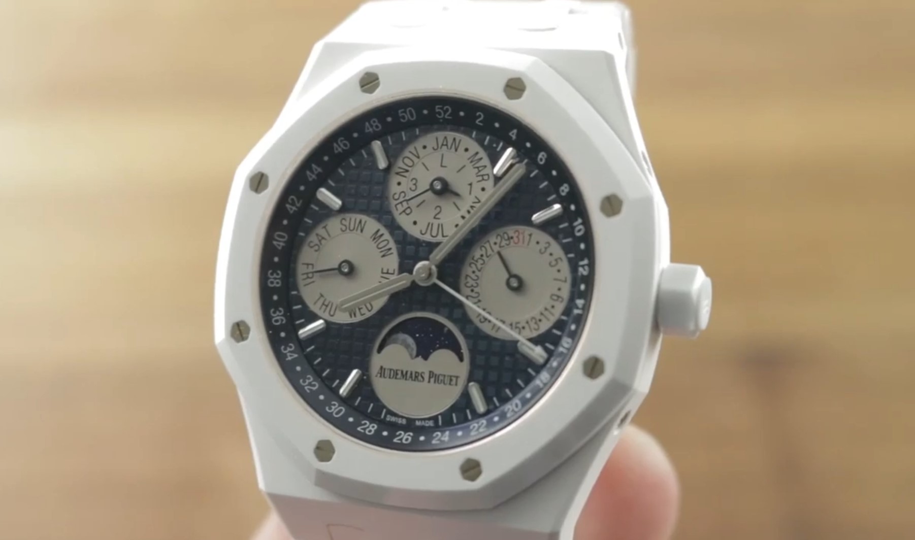 Audemars Piguet Royal Oak Perpetual Calendar White Ceramic 26579CB.OO.1225CB.01