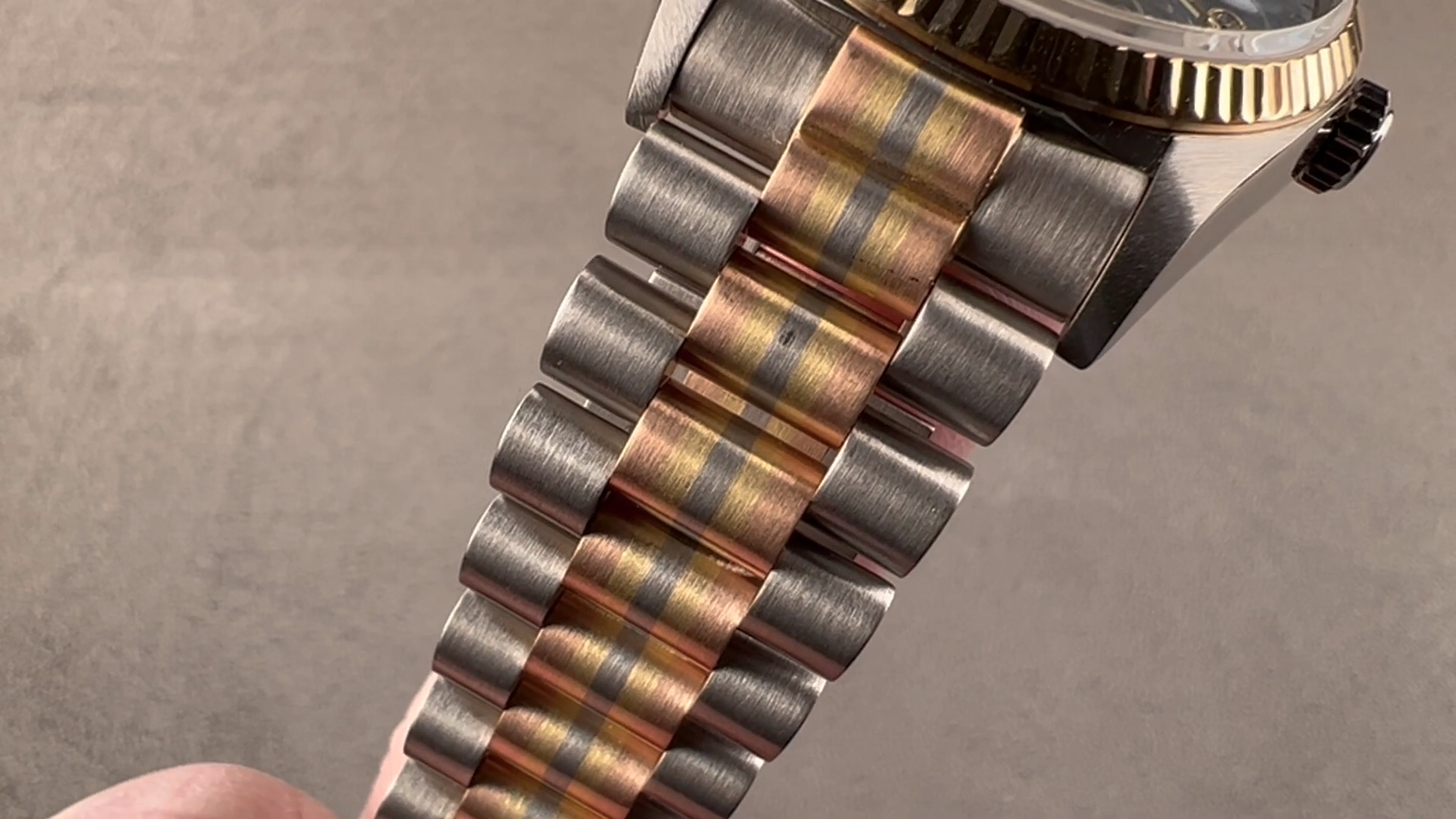 Rolex Day-Date Tridor Mother of Pearl Jubilee Dial 18039BIC