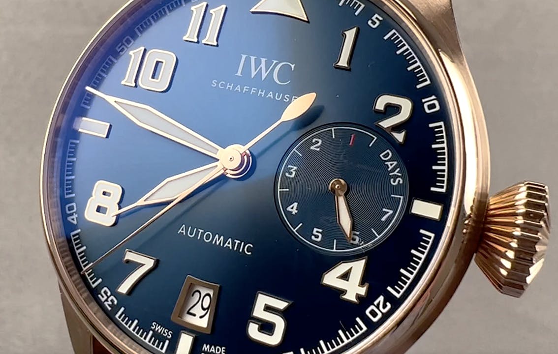 Iwc big pilot le sales petit prince rose gold
