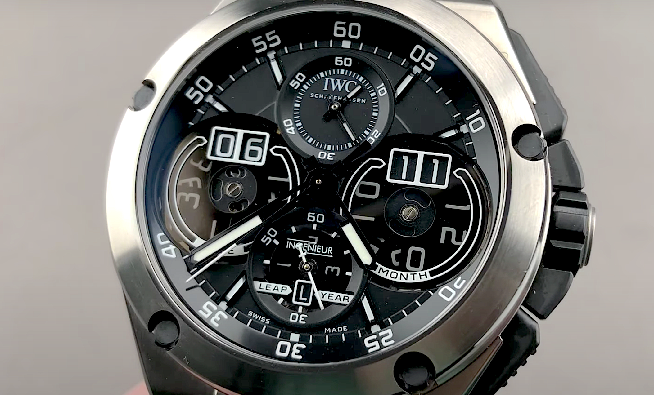 IWC Ingenieur Perpertual Calendar Digital Date-Month IW3792-01