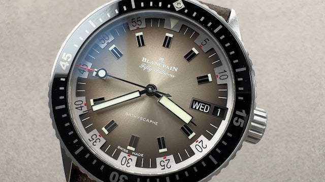 Blancpain Fifty Fathoms Bathyscaphe Jour Date 70s 5052-1110-63A