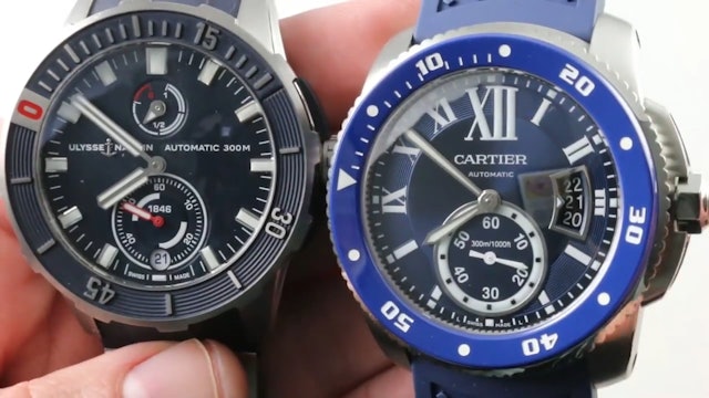 Cartier Calibre Diver Wsca0011 vs Ulysse Nardin Diver Chronometer 1183-170-3/93 