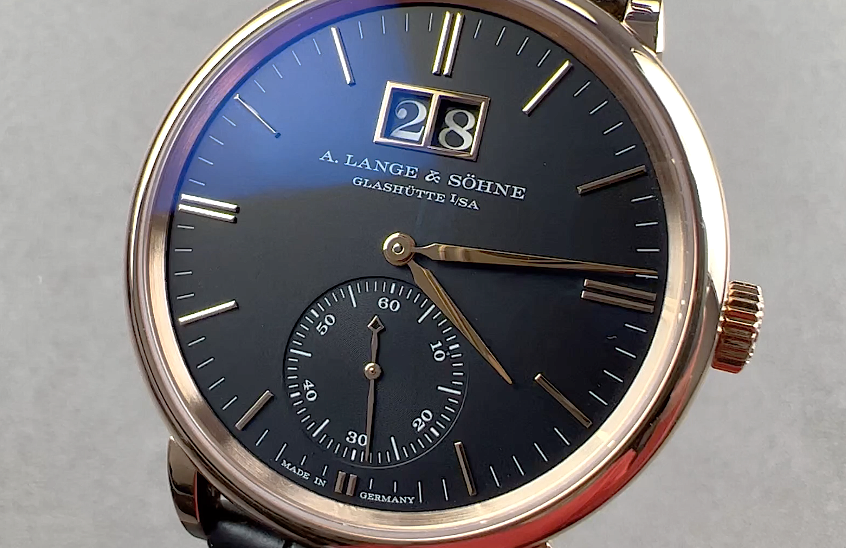 A. Lange & Sohne Saxonia Outsize Date 381.031