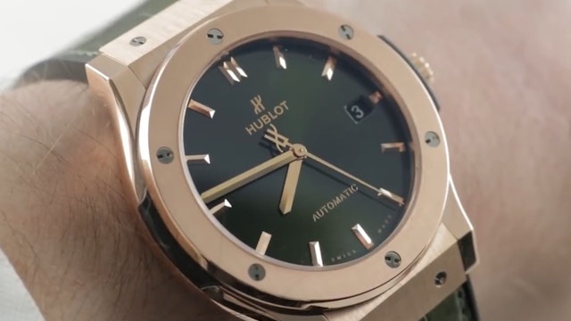 Hublot Classic Fusion "King Gold" Green (511.Ox.8980.LR) Review