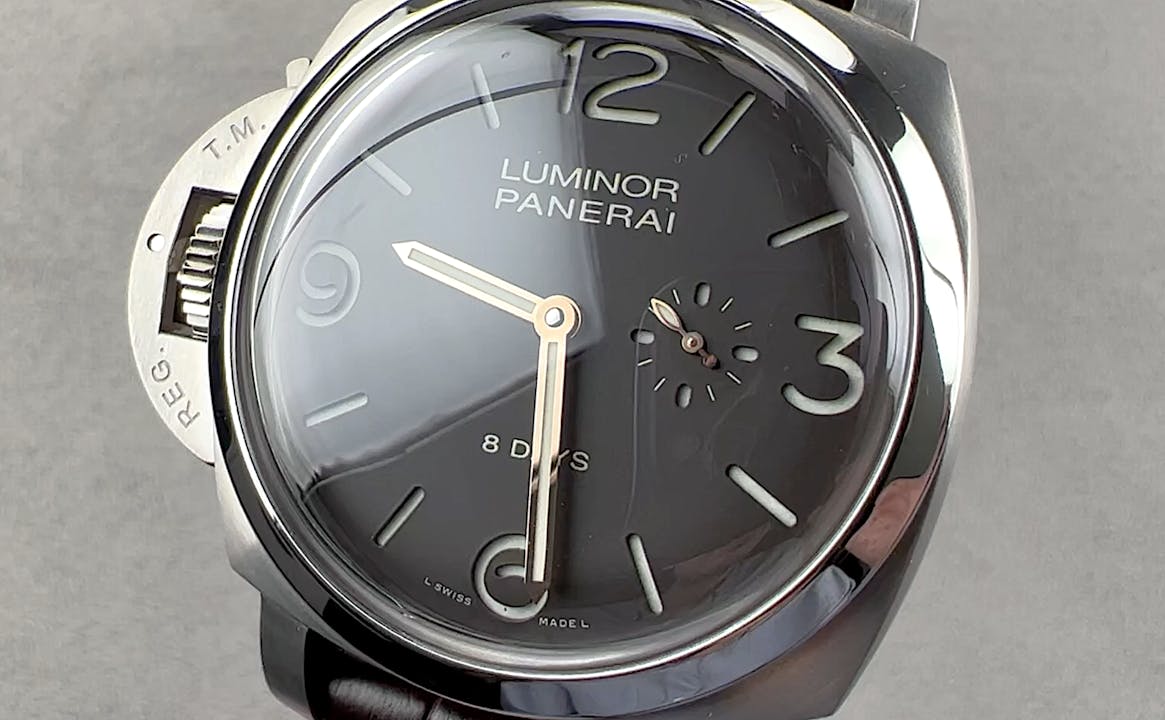 Panerai Luminor 1950 Left Handed 8 Days Titanio PAM 368 Panerai Reviews The 1916 Company Studios