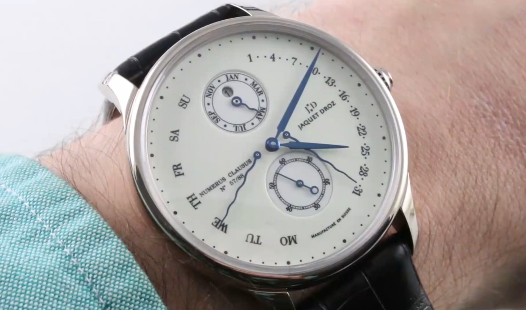 Jaquet Droz Astrale Perpetual Calendar Grand Feu Enamel (J008334202) Review