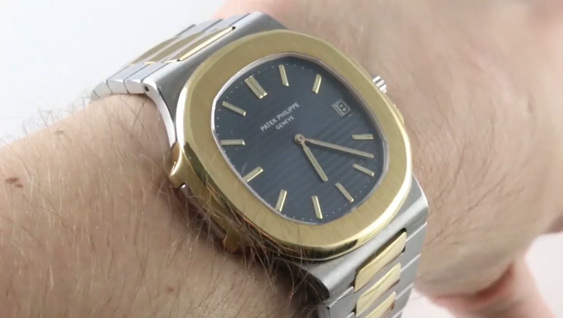 Patek nautilus 2024 two tone