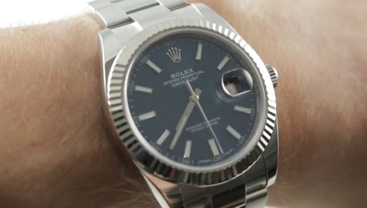 Rolex Datejust 41 Blue Dial 126334 - Reviews - WatchBox Studios