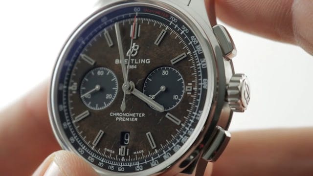 Breitling Premier Bentley Burl Elm Di...