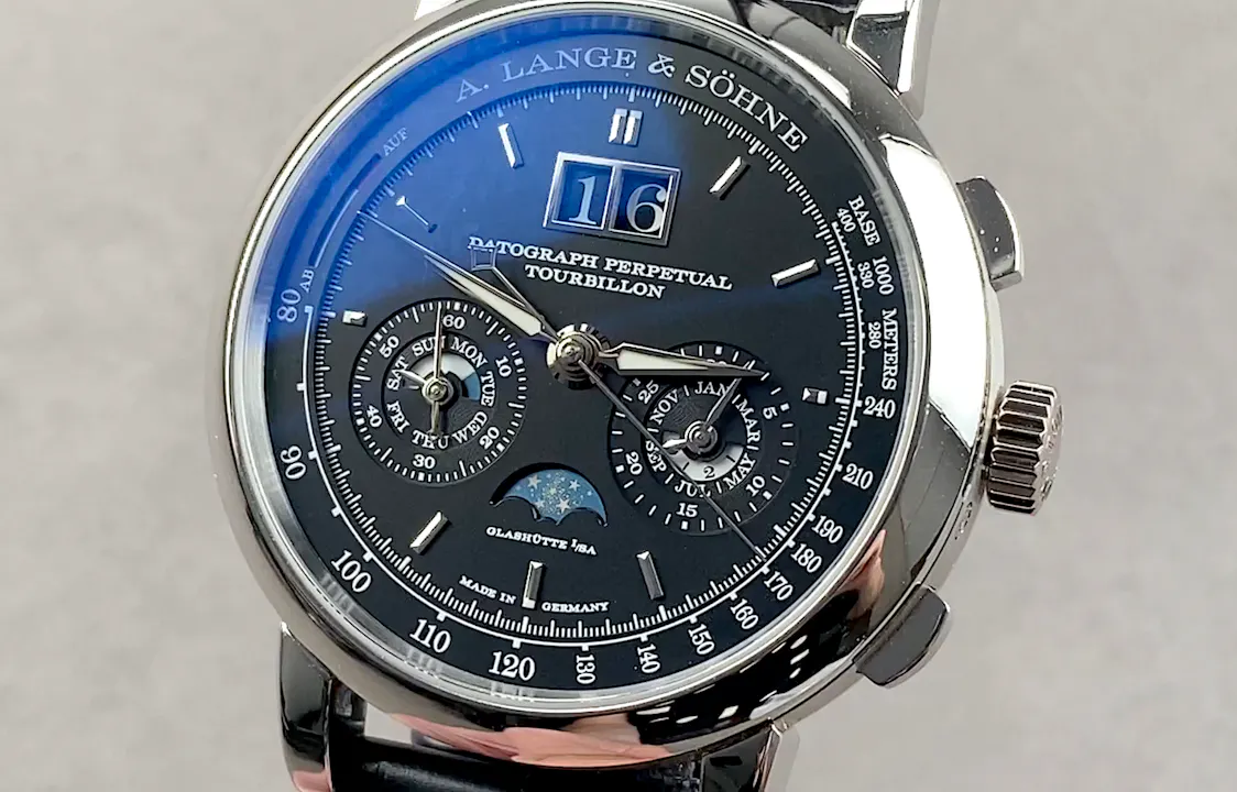 A. Lange & Sohne Saxonia Datograph Perpetual Calendar Tourbillon 740 ...