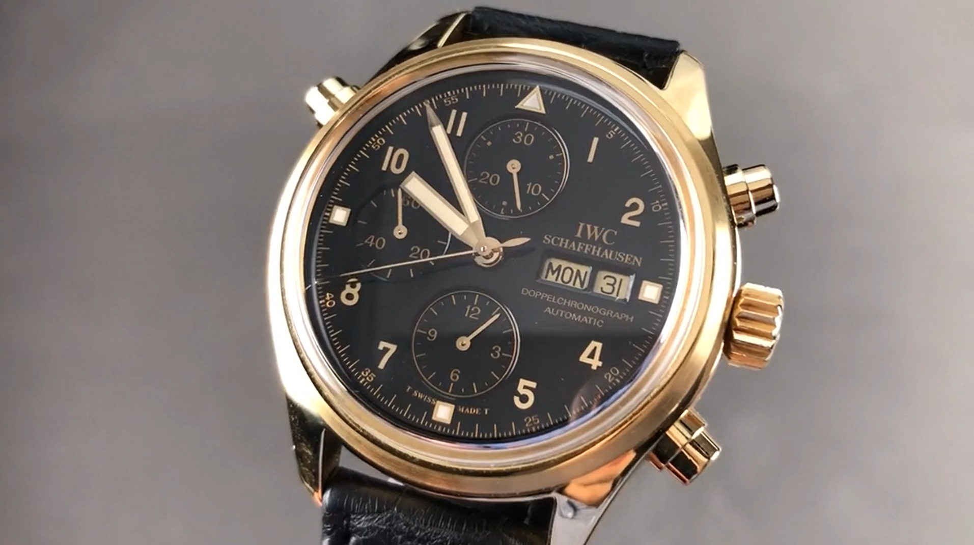 IWC Pilot Doppelchronograph Yellow Gold IW3711
