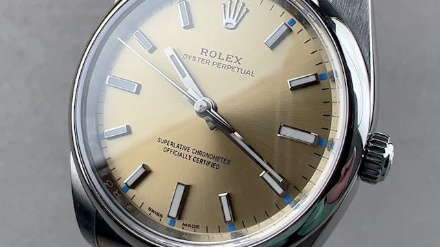 Rolex Oyster Perpetual 34 White Grape...