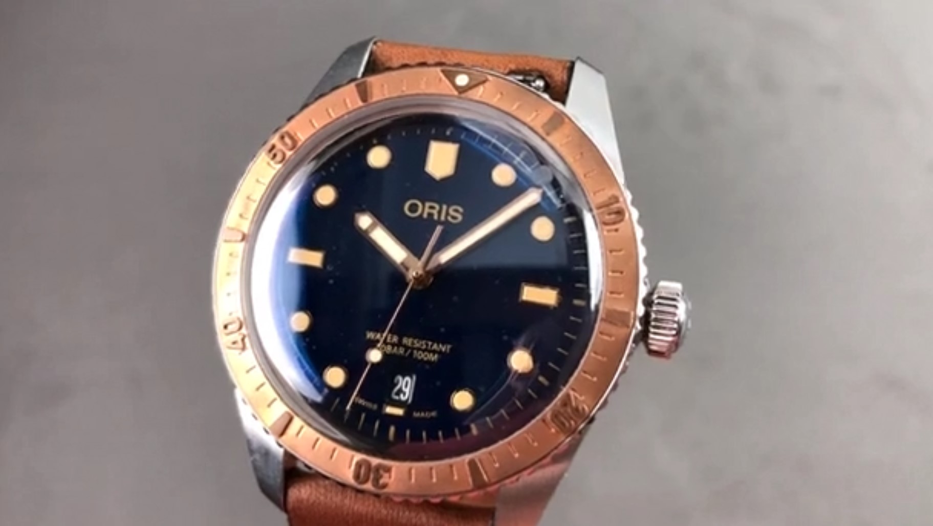 Oris Divers Sixty Five Stainless Steel Bronze Dive Watch 733 7707 4355LS Review