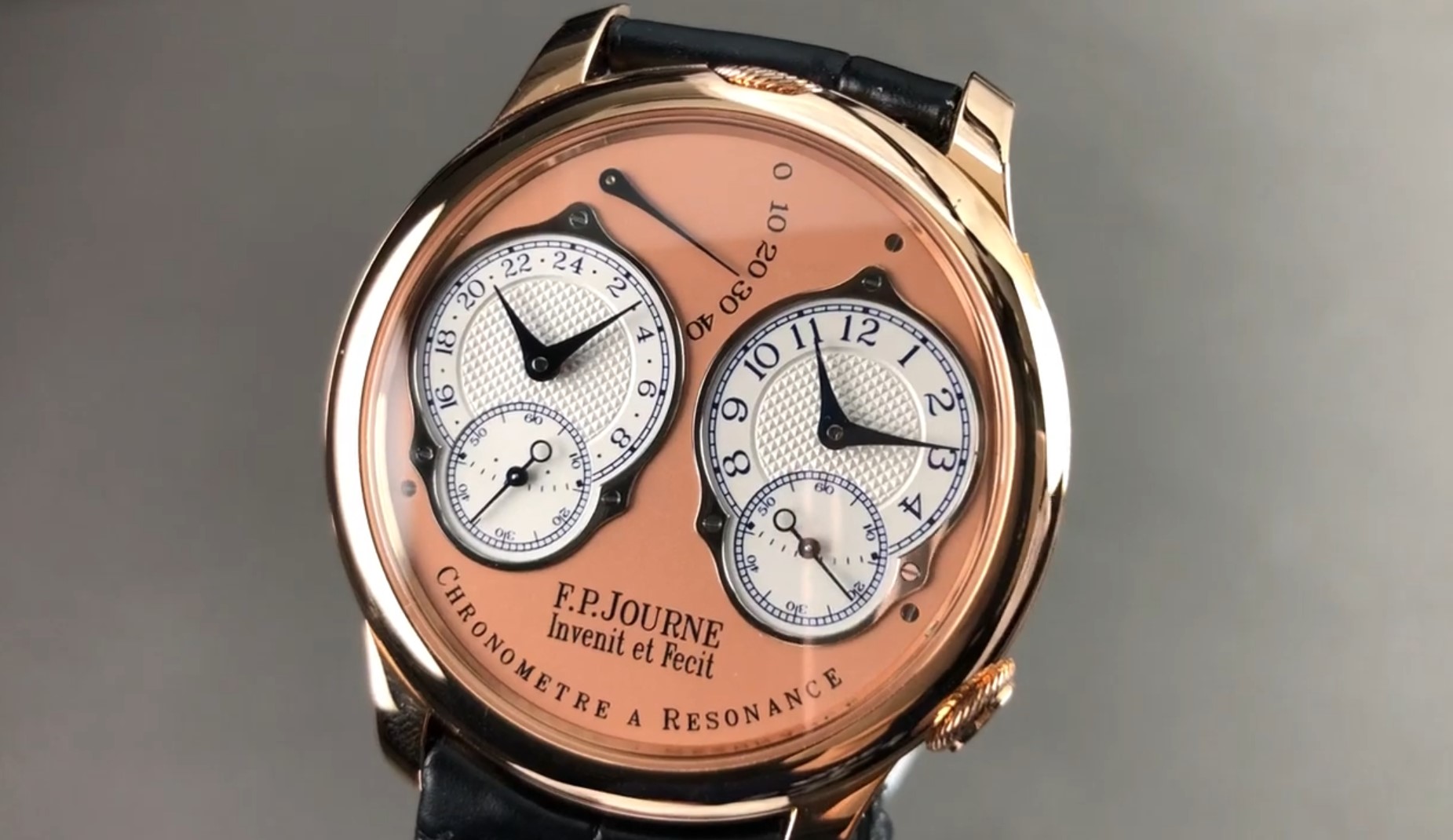 2019 F.P. Journe Chronometre A Resonance Rose Gold "24Hr" Review