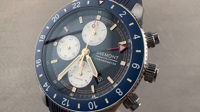 Bremont Supermarine Chronograph GMT SMARINECHRONO-BL-R-S
