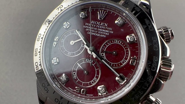Rolex Daytona Grossular Red Dial 116509