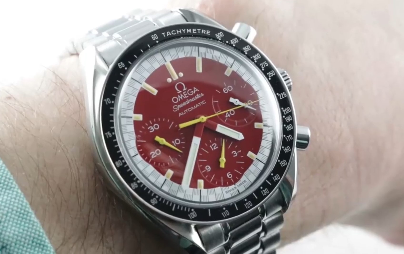 Omega shop schumacher red