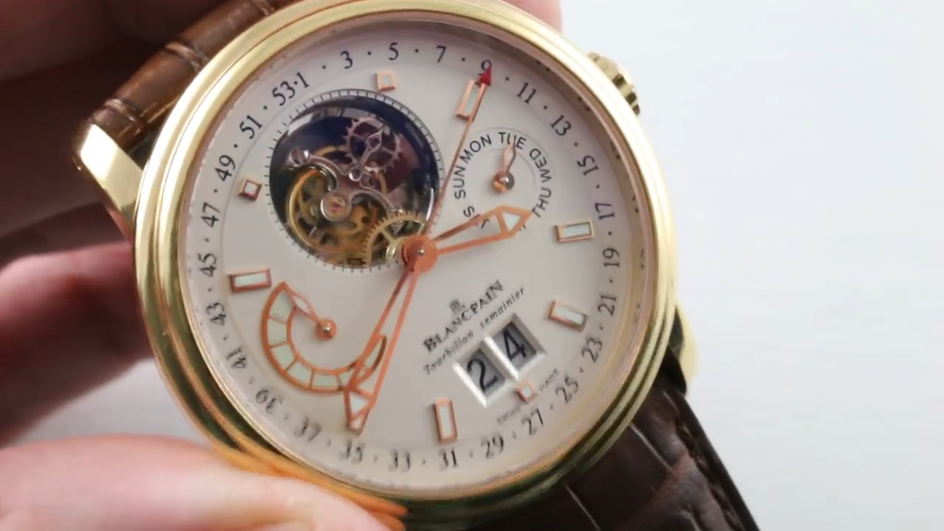 Blancpain Leman Semainier Grande Date Flying Tourbillon 2925 3642 53B